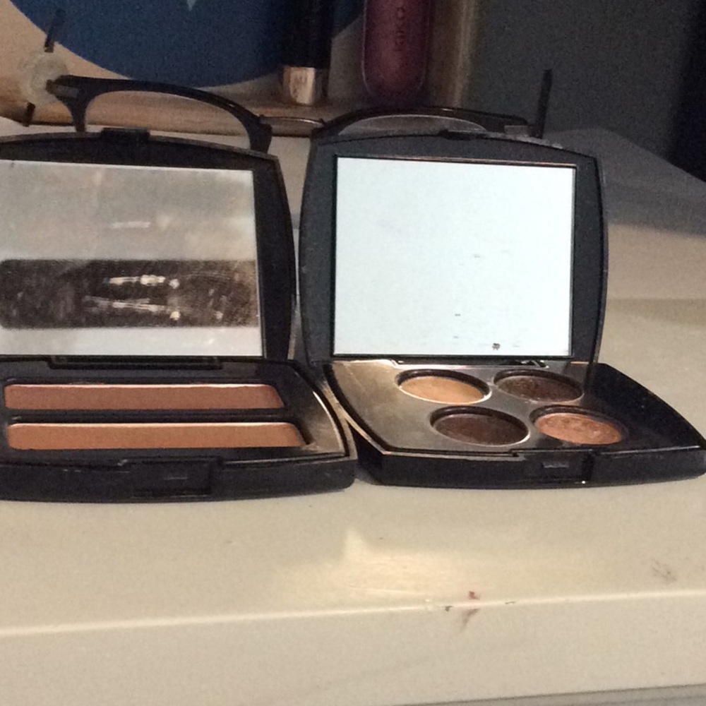 Two Lancôme Color design eyeshadow quads.